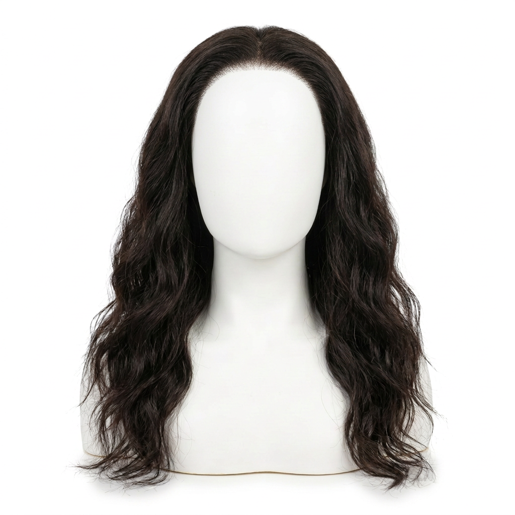 18-inch BW wig with brown lining removed
