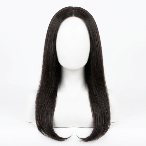 20-inch ST wig on a featureless white mannequin