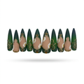 Case-free green nail set preview on white