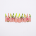 Designer nails with the case removed