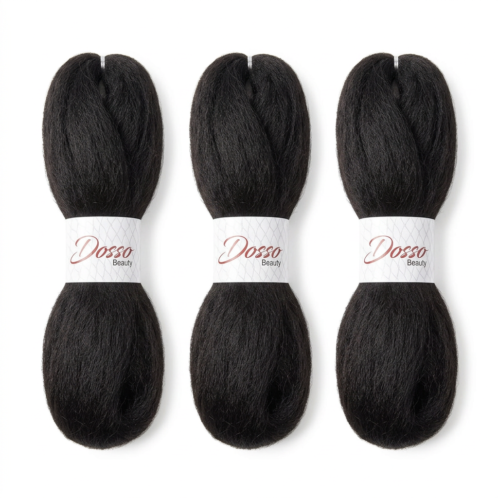 Dosso 4 bundles with white Dosso bands on a white background