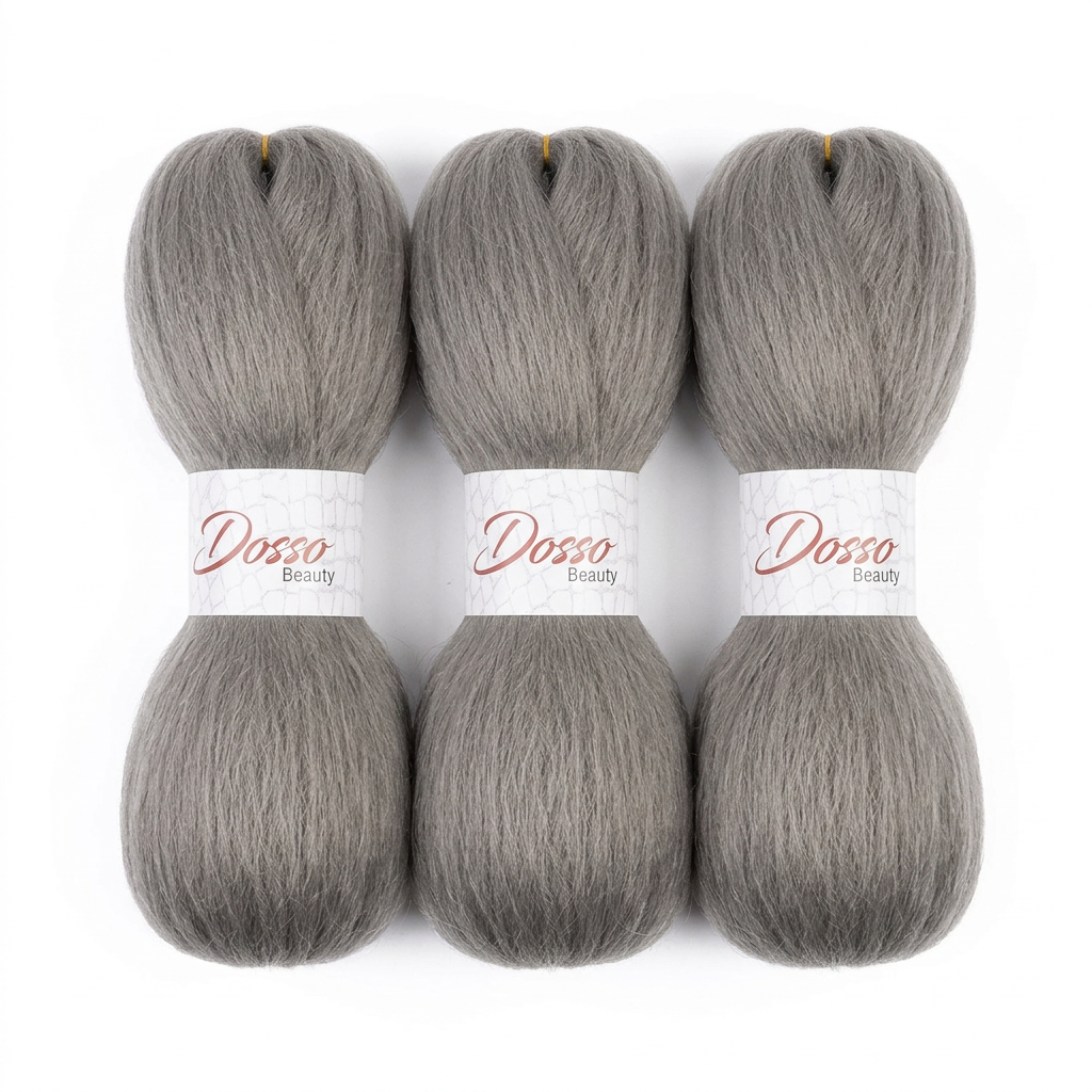 Dosso hair bundles with only their white branded bands