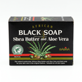Edited black soap product photo