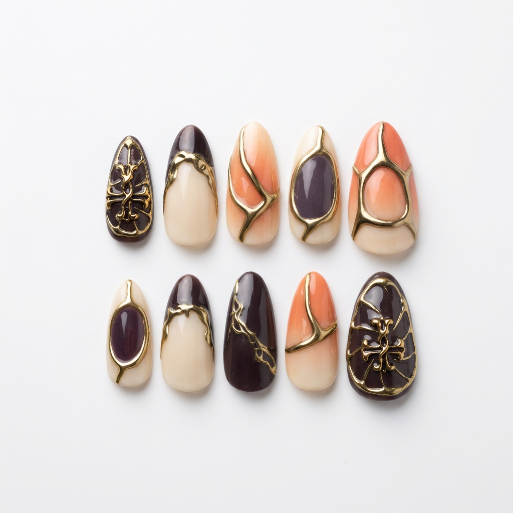 Nail photo edit with packaging removed and white background