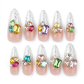 White-background preview of the jeweled nail set